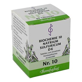 BIOCHEMIE 10 Natrium sulfuricum D 6 Tablets Pack of 80