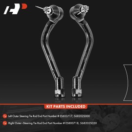 A-Premium 2 x Front Outer Tie Rod Ends, Compatible with Hyundai Sonata 2011-2015, Tucson 2010-2017, Azera 2012-2017, Kia Optima 2011-2015, Sportage 2011-2016, Cadenza 2014-2016
