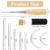 skytowards Leather Sewing Needles Leather Needles Hand Leather Tool Set