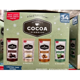 premium quality Cocoa Classics Cocoa Mix, Variety Pack, 34 ct. - 4 flavors - 1.25 oz each