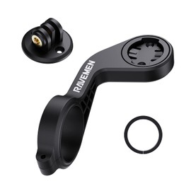 RAVEMEN AOM01 Mount Compatible with Garmin/Coospo/CYCPLUS/iGPSOPORT Bicycle Computer, Compatible with GoPro / FR160 / Bicycle Lights Fits 31.8 mm Handlebar Mount