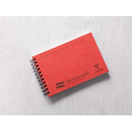 Clairefontaine 3002Z Pack of 50 Revision Cards Europe 15.2 x 10.2 cm Lined 160 g Spiral Bound Red 1 Pack