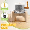 Natural Stone Grain Mill, Manual Granite stone grinder with Wooden