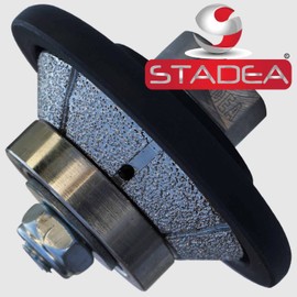 STADEA Diamond Profile Wheel/Profile Grinding Wheel 45 degree/Bevel 10 MM 3/8" high for Grinder Polisher Tile Granite marble Concrete Shaping/Diamond Profiling