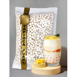 Tapioca Pearls, Tapioca Balls, White Tapioca Pearls For Boba Tea, 14 oz (Large)
