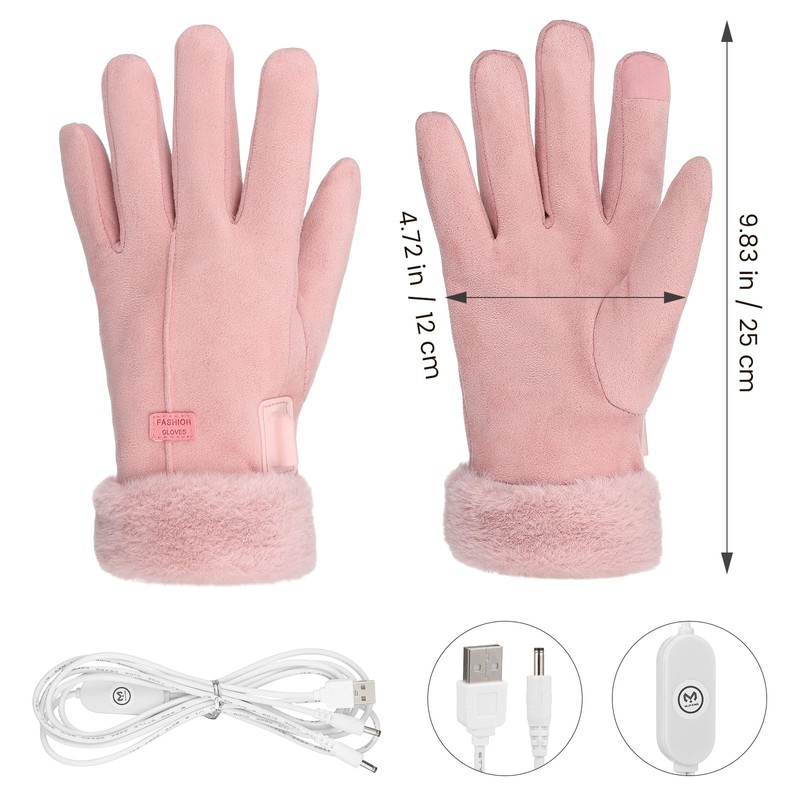 BESPORTBLE USB Heated Gloves for Women, Electric Hand Warmer Winter