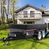 Utility Trailer Cover(no ramp gate),Waterproof Windproof Heavy Duty Black Dump