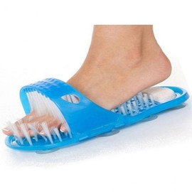 Exfoliating Clean Foot Care Slippers | Bathroom Foot Scrubber & Brush Slipper