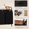 Azaeahom 3 Section Laundry Hamper with Shelf, Laundry Basket Organizer
