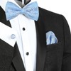 Alizeal - Pajarita ajustable preatada bicolor para hombre/niño, Boys Light