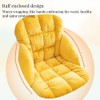 SKINFORD Desk Chair Cushion Semi-Enclosed Rocking Chair with High Back