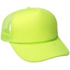 DECKY Solid Color Neon Trucker Cap, Yellow