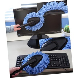 Milisten Mini Plumero Suministros De Limpieza De Coches Plumero para Salpicadero De Coche Plumero De Coche Cepillo para Polvo De Coche Auto Tablero