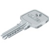 Abus Door Cylinder/Lock with Key, silver, 37796