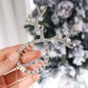 Pokinge Gold Retro Christmas Hair Clip Christmas Antler Hair Fixer