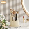 STARRY G Cosmetic Organiser Bucket with Visible Cover, 360° Rotating