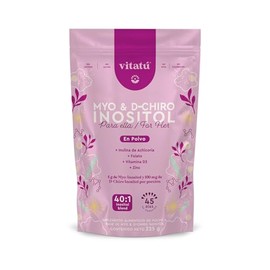 Vitat  Myo Inositol  D-Chiro Inositol mezcla ideal 401 con Folato  Vitamina D3  Zinc, Suplemento Alimenticio en polvo para Mujeres (225 g cu), 45 das 