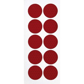 Lampa 98056 Set 10 Adesivi Catarifrangenti Ã˜ 27 mm - Rosso
