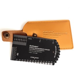 Baroque NEW String Action Gauge Guitar Ruler, Fret Rocker Luthier Tool Guitarist Gift, Precision Guitar Set Up Tool Kit for Electric Bass Acoustic Guitar Ukulele Mandolin Banjo -BONUS LEATHER CASE