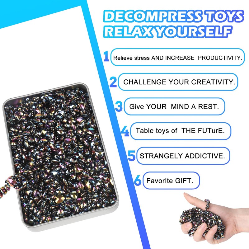 550+pcs Ferrite Putty Fidget Toys | Ultimate Stress Relief &