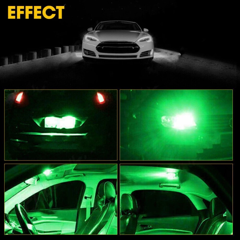AQJ 10X Green LED Bulbs Instrument Cluster Panel Backlight Gauge