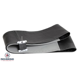 Richmond Auto Upholstery 2006 Lincoln Mark LT Leather Steering Wheel Cover: Driver, Black & Gray