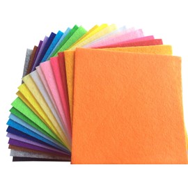 20pcs 30 x 20cm 1mm Thick Stiff Felt Fabric Sheets Assorted Colours Felt Pack DIY Craft Squares Nonwoven Used for DIY Crafts Ornament Crafts