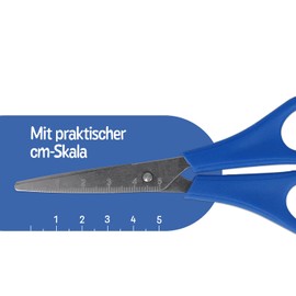 Westcott Westcott Kinderschere Rechtshänder 2er Set | Schere mit integrierter 5 cm Skala | Schulschere & Bastelschere 13 cm (5") ideal für Kinderhände | E-2069SET