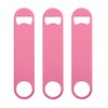 QLL 3 Pack 7" Heavy Duty Flat Bottle Opener, Pink