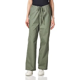 Dickies womens Signature Unisex Drawstring Medical Scrubs Pants, Olive, Medium US