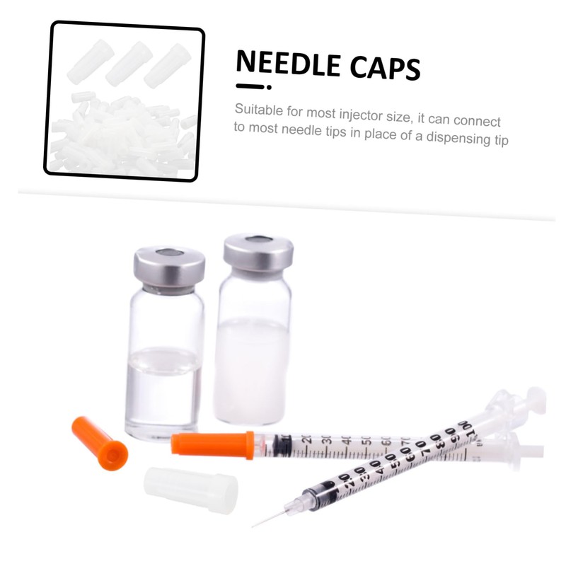 Alipis 200pcs Universal Injector Caps Luer Lock Leakproof Protective Sealing