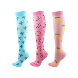 Cheeroyal Compression Stockings 20-30mmHg for Men Women Recovery Nurse Running Pregnancy Flight Travel Medical Sports Size S-M, Set (1-1)