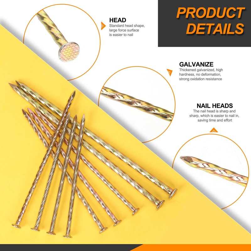 Rustark 40Pcs Artificial Turf Stakes Galvanized Metal Spiral Landscape Spikes