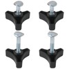 Vicue Upgraded 4 Sets Lawn Mower Handle Knobs Nut Bolts,