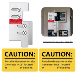 Generator Interlock Kit Compatible with Eaton or Cutler Hammer Vertical Throw CH Series 150 or 200 Amp，2 1/4" Spacing Between Main and Branch Breakers,for Home Safety Interlock Kit