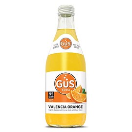 GuS Grown-Up Soda | Lightly Sweetened Sodas with Real Juices | 12 Fl Oz (Pack of 24) (Dry Valencia Orange)