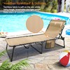 Coastrail Outdoor Folding Chaise Lounge Chair 28 inch Wide, 4