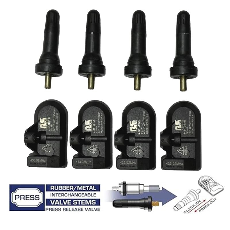 RS ONE TPMS Sensor 433Mhz 4pc| for Rivian R1T/R1S Models,