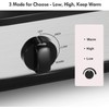 Dual Slow Cooker Buffet Server Food Warmer with 3 Adjustable