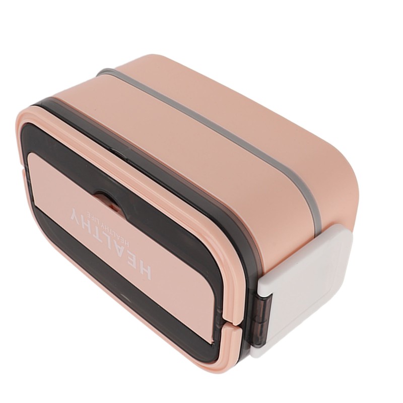 Double Layer Bento Box 316 Stainless Steel Compartment Portable Lunch