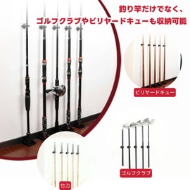 FINNECT Wall-Mounted Rod Stand for 20 Rods, Wall-Mounted Pole Hanger, Rod Holder, Rod Stand, Storage, Fishing Equipment