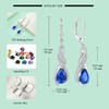 Starchenie Infinity Birthstone Dangle Drop Earrings for Women 925 Sterling