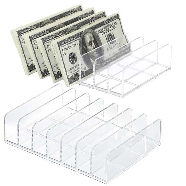 GUSHBIN Mail Organizer Cash Tray for Sorting Mail, 7 Slot
