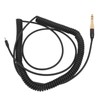 Coiled Headphone Cable Gold Plated Connector Replacement Headset Sound Cord