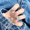 i-Laesh Press on Nails - Coffin Nails Handmade Hand-Painted -