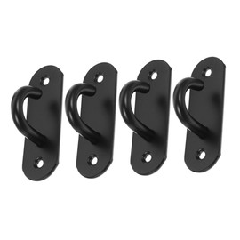 OHPHCALL 4pcs Wall Mount Hooks Heavy Duty Exercise Anchor for Resistance Bands Over The Door Hanger Large Opening for Yoga Straps