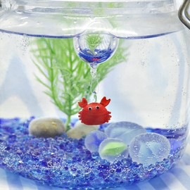 Four Cart Cute Handmade Glassware Floating Crab