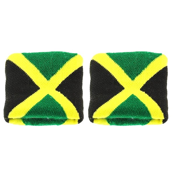 Zac's Alter Ego Pair of Rasta/Leaf/Carnival/Jamaica Sweatbands