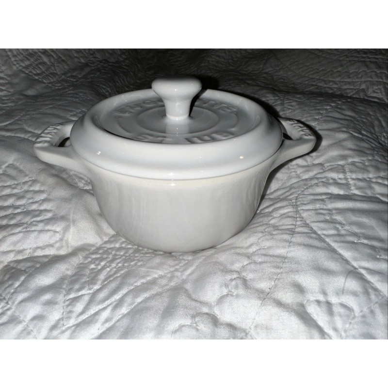 Staub New STAUB Mini La Cocotte White Ceramic Casserole Dish