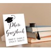 Graduation Photo Guest Book Sign with Stand,Guestbook Message Decoration,Graduation Reception